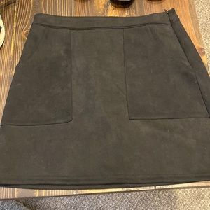 Beautiful black soft velvet skirt